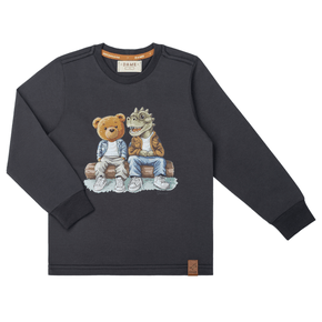 Camiseta Manga Longa Ted e Dino Chumbo Dame