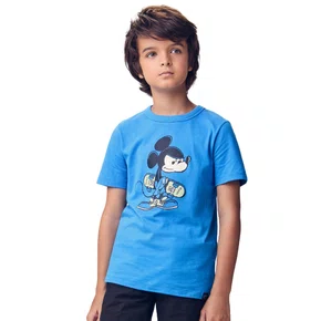 Camiseta Mickey Cartoon Azul Youccie