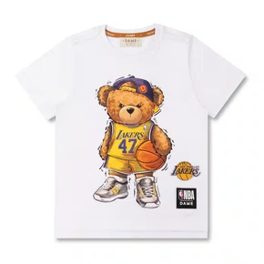 Camiseta NBA Teddy Los Angeles Branco Dame
