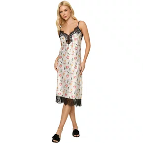 Camisola Midi Amanda Floral Amarelo Miss Victtoria