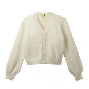 Cardigan Pelinho Cropped Off Farm Futura