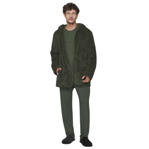 Casaco Masculino Fleece Capuz Feel Huged Lua Lua