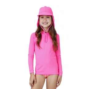 Chapéu Proteção UV Kids Euforia Rosa Neon Siri