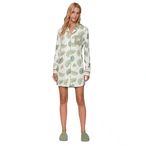 Chemise Aberto Flora Verde Lua Lua