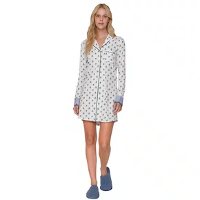 Chemise Aberto Soft Blue Lua Lua