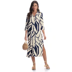 Chemise Azzura Manga 7/8 Marinho Daniela Tombini