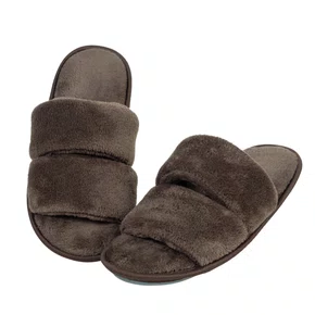 Chinelo Pantufa Tira Dupla Chocolate Cor Com Amor