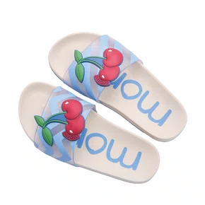 Chinelo Slider Cerejinha Listra Momi