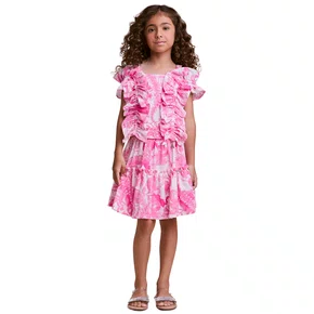 Conjunto Babadinhos Frutas Pink Anime