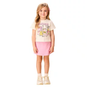 Conjunto Blusa e Shorts Sunshine Rosa Momi