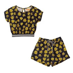 Conjunto Confete de Banana Preto Farm Futura