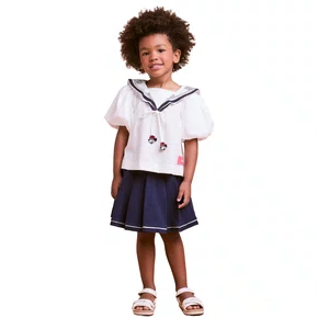 Conjunto Gola Marinheiro Mininie Marinho Anime