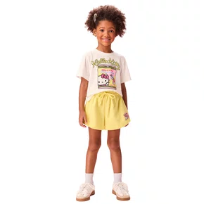Conjunto Hello Kitty  Candy & Gum Amarelo Momi