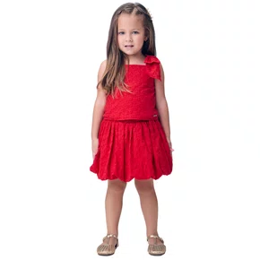 Conjunto Laise Vermelho Preppy Balone Momi