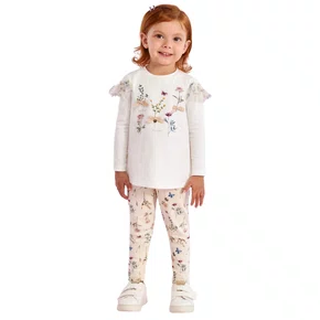 Conjunto Legging Floral Lacinhos Petit Cherie
