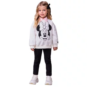 Conjunto Legging Moletom Minnie Brilhos Off Anime