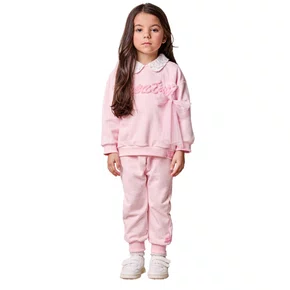 Conjunto Moletom Ballet Rosa Soft Anime