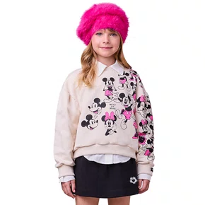 Conjunto Moletom Bege Multi Minnie Anime