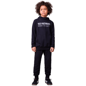 Conjunto Moletom Capuz Basic Preto Youccie