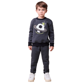 Conjunto Moletom Chumbo Futebol Youccie