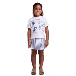 Conjunto Navy Listrinhas Hope Branco Anime