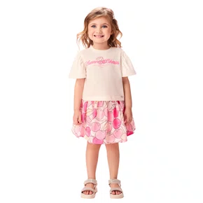Conjunto Summer Cherries Rosa e Pérola Momi