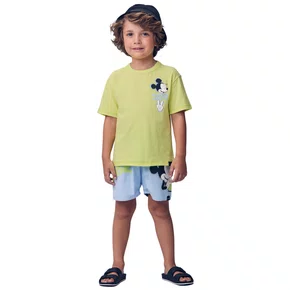 Conjunto Verde Melao Azul Mickey Youccie