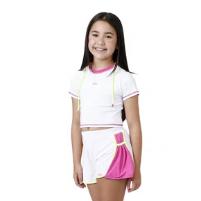 Cropped Fernanda Dry Badminton Branco Siri Sport