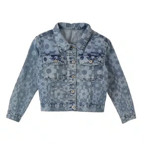 Jaqueta Jeans Love Daisy Azul farm Futura