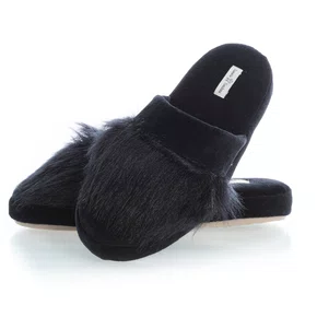 Pantufa Chinelo Fluffy Easy Preto Daniela Tombini