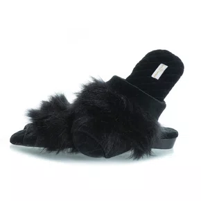 Pantufa Chinelo Karina Pelinho Preto Daniela Tombini