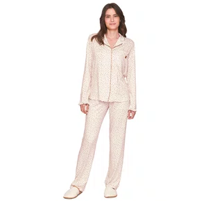 Pijama Aberto Feminino Longo All Print Cots Cats Lua Lua