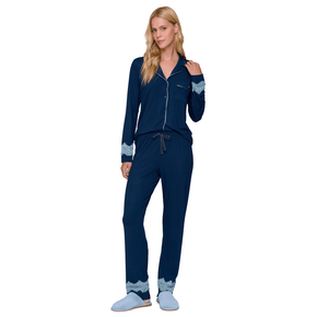Pijama Aberto Ocean Grace Marinho Lua Lua