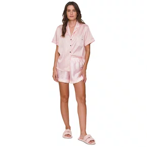 Pijama Aberto Short Crystal Rosy Lua Lua