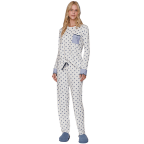 Pijama Comfort Feminino Soft Blue Lua Lua