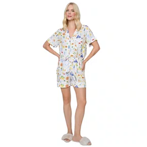 Pijama Curto Citrino Itália Miss Victtoria