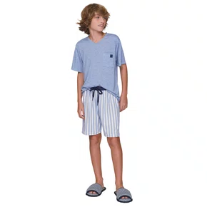 Pijama Curto Infantil Menino Best Time Ever Lua Lua
