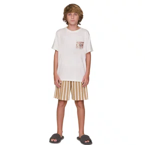 Pijama Curto Infantil Menino Hiden Place Off Lua Lua