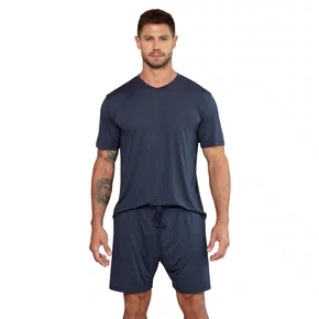 Pijama Curto Masculino Modal Marinho Up Man