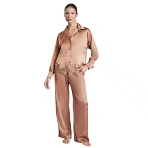 Pijama Feminino Cetim Americano Chocolat Revedenfant
