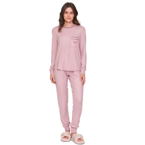 Pijama Jogger Feminino Calm Nights Rosa Lua Lua