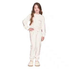 Pijama Jogger Infantil Feminino Starry Hugs Lua Luá