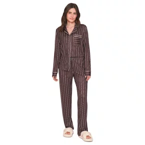 Pijama Longo Aberto Chic Harmony Lua Lua