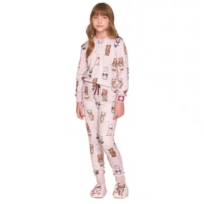 Pijama Longo Jogger Kids Sweet In Berries Lua Lua