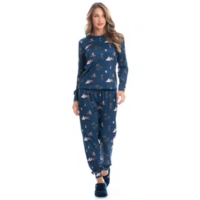 Pijama Longo Jogger Trekking Marinho Daniela Tombini