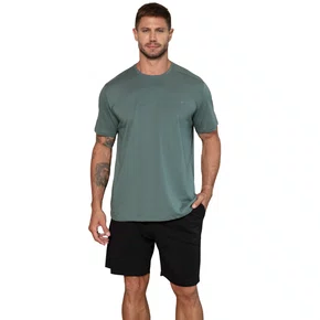 Pijama Masculino Curto Algodão Verde Up Man