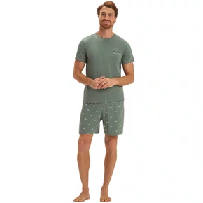 Pijama Masculino Malha Vespa Verde Cor com Amor