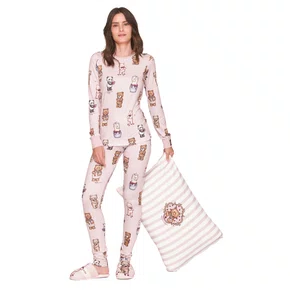 Pijama Slim Sweet in Berries Ursinhos Lua Lua