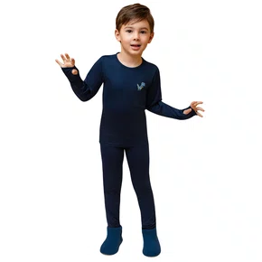 Pijama Teen Thermo Dry Dino Pixel Marinho Dedeka