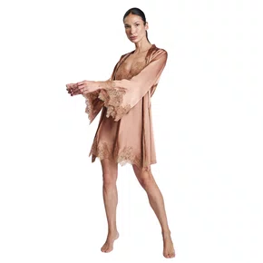 Robe Cetim Curto Chocolat Revedenfant
